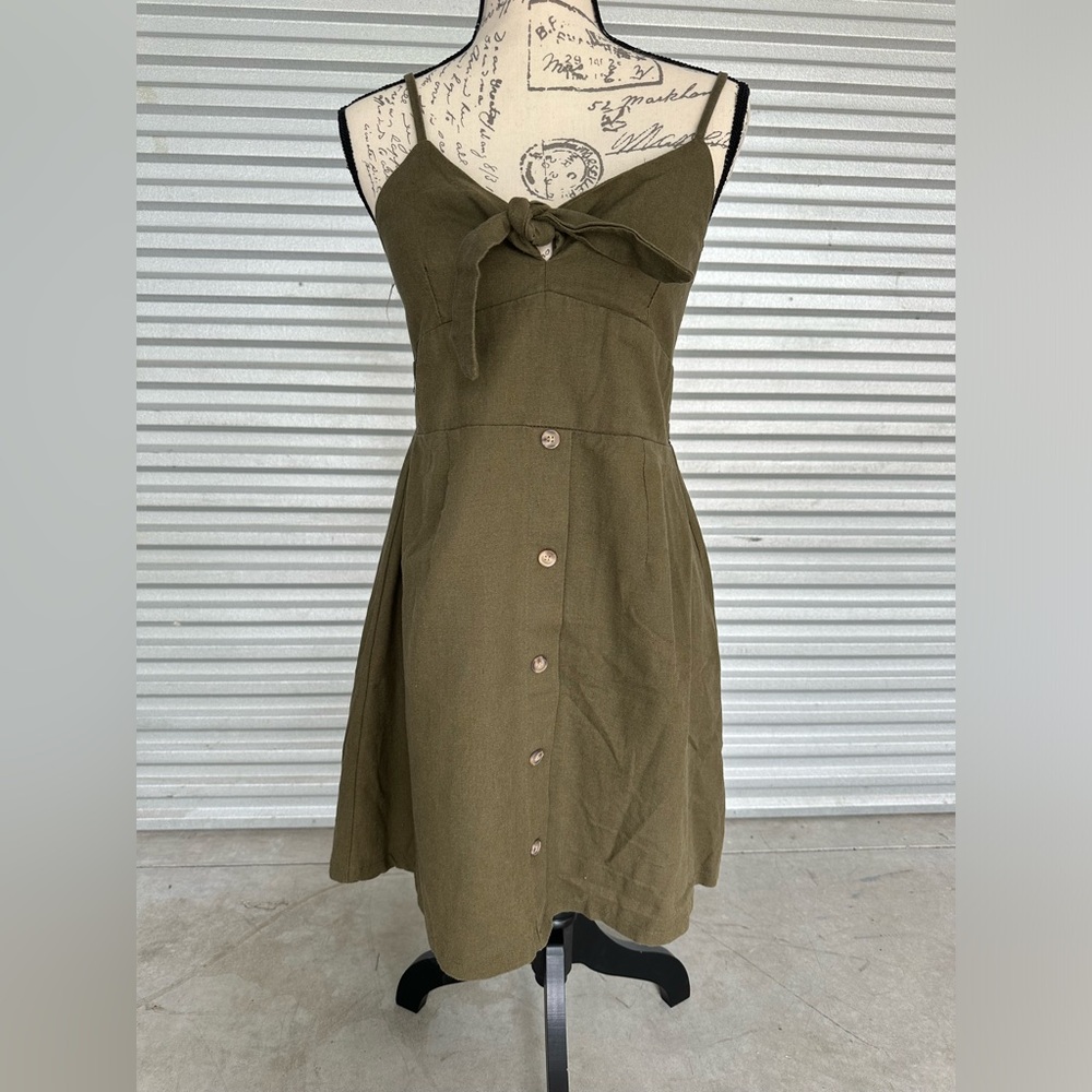 R & F Tie Front Mini Dress